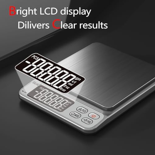 Compact LCD display cooking scale 6.6lb — photo 3