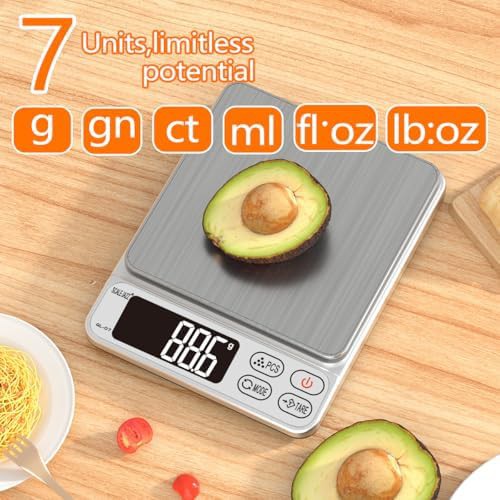 Compact LCD display cooking scale 6.6lb — photo 4