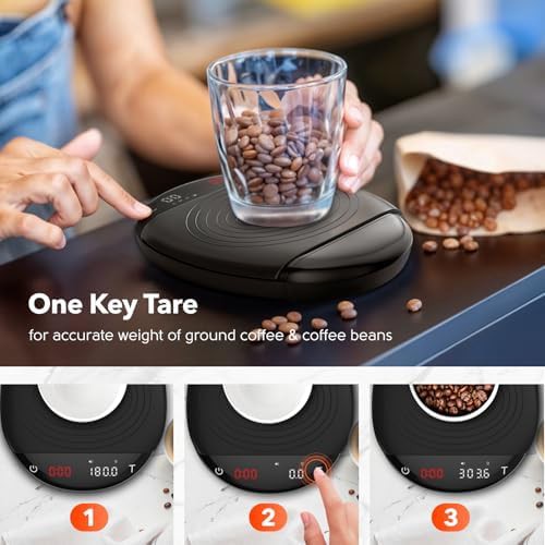 Compact espresso and coffee scale — photo 4