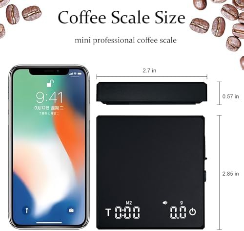 Mini rechargeable espresso scale with LED display — photo 4