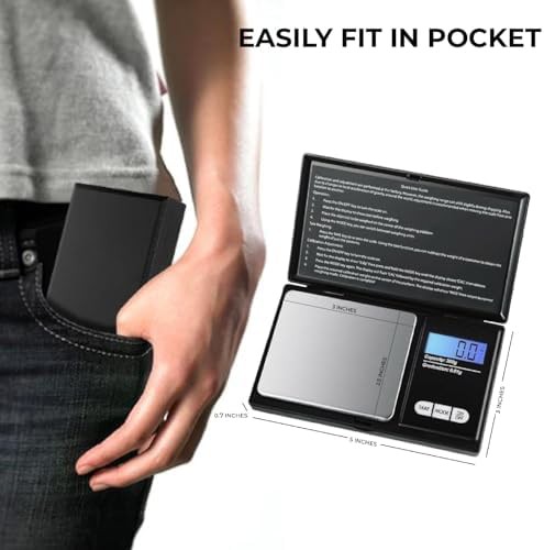 Mini black digital pocket scale for jewelry — photo 3