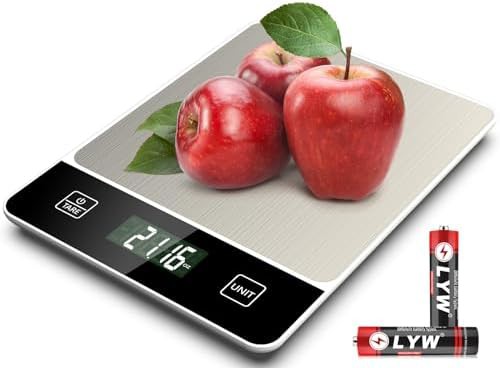 White food scale for meal prep