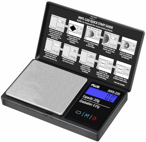 Precision digital pocket scale with LCD screen