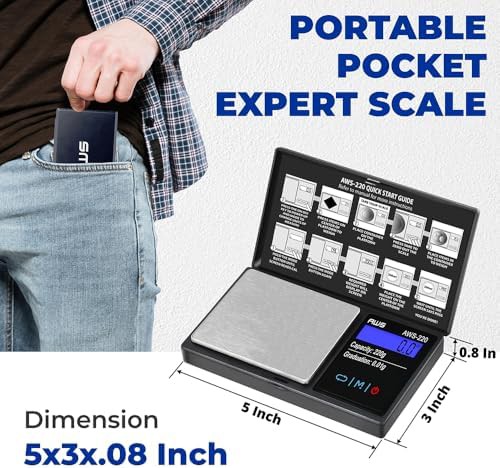 Precision digital pocket scale with LCD screen — photo 3