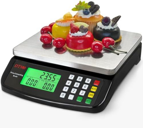 Black Stainless Steel Price Computing Scale