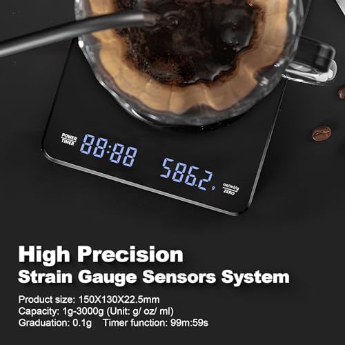 Mini rechargeable espresso scale with timer — photo 4