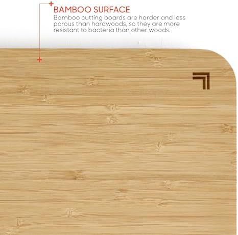 Bamboo cutting board with integrated scale — photo 5