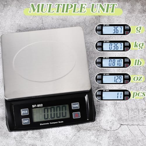 Large commercial black stainless steel scale — photo 4