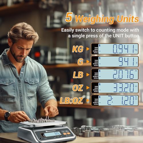 Rechargeable commercial stainless steel meat scale — photo 3