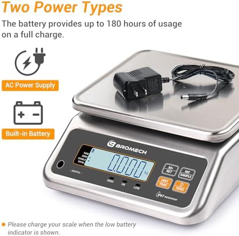 Rechargeable commercial stainless steel meat scale — photo 5