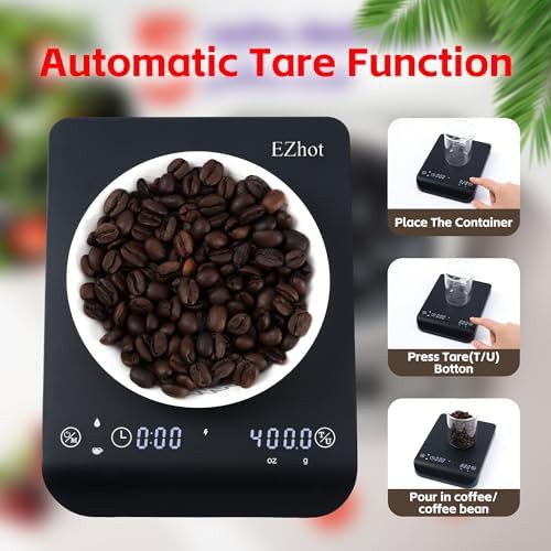 Multifunctional coffee scale with dual LCD display — photo 4