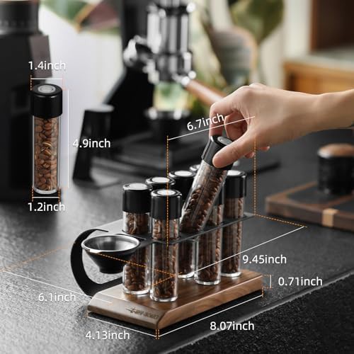 Mini coffee scale and bean storage set — photo 5
