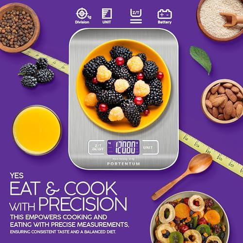 Large surface stainless steel digital kitchen scale — photo 4