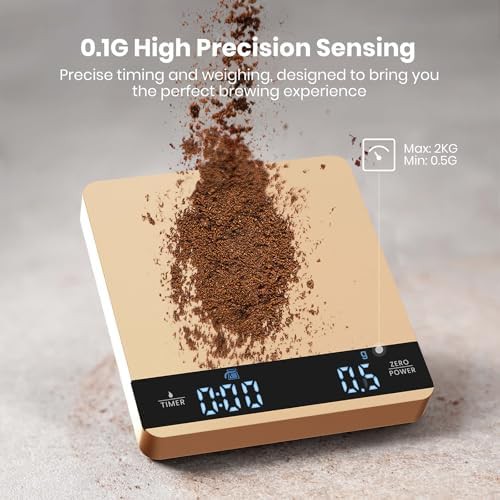Compact Metal Espresso Scale with Timer — photo 4
