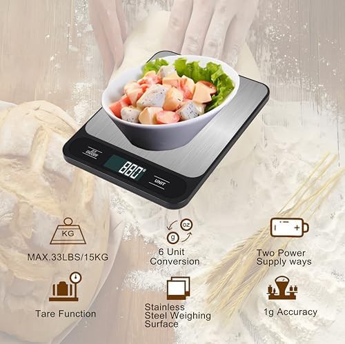 Rechargeable high capacity baking scale 15kg — photo 4