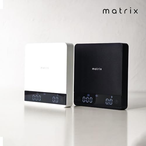 White metal pocket coffee scale with timer — photo 3