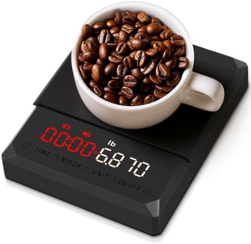 Rechargeable mini coffee and espresso scale