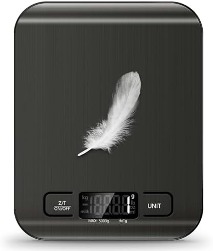 Black digital kitchen weight scale 11lb