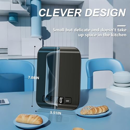 Black digital kitchen weight scale 11lb — photo 4