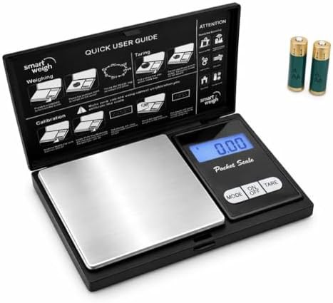 Precision pocket gram scale in stainless steel