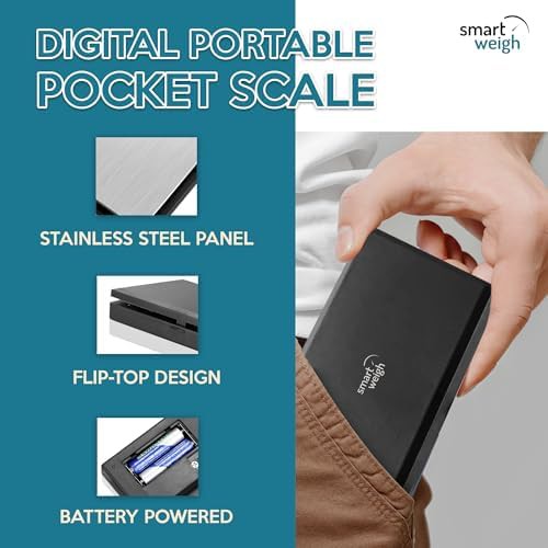 Precision pocket gram scale in stainless steel — photo 3