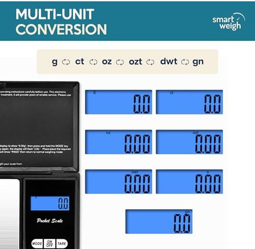 Precision pocket gram scale in stainless steel — photo 5