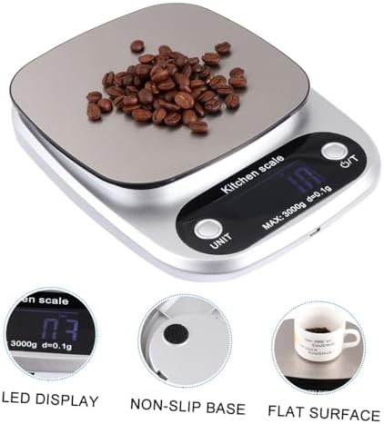Rechargeable stainless steel scale with 0.1g precision — photo 5