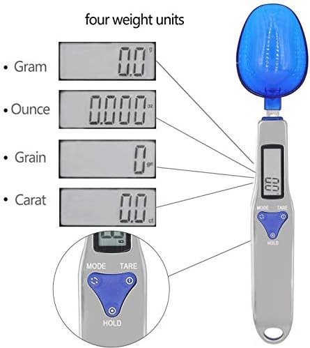 Blue digital measuring spoon food scale — photo 3
