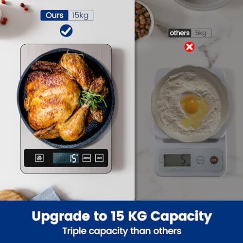 Rechargeable stainless steel baking and cooking scale — photo 4