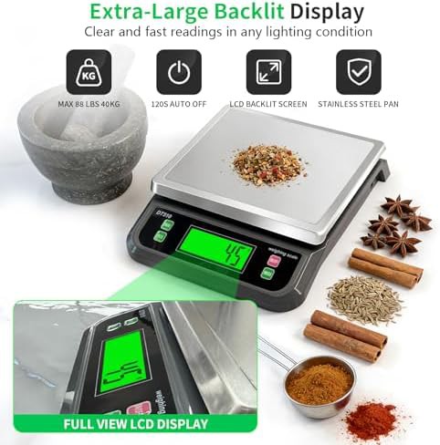 Large stainless steel commercial food scale — photo 4