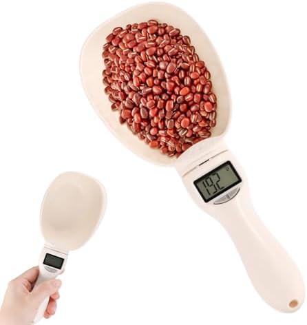 Off-white digital measuring spoon scale 800g