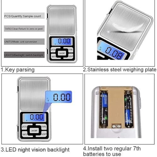 Automatic zero adjustment electronic kitchen scale — photo 4