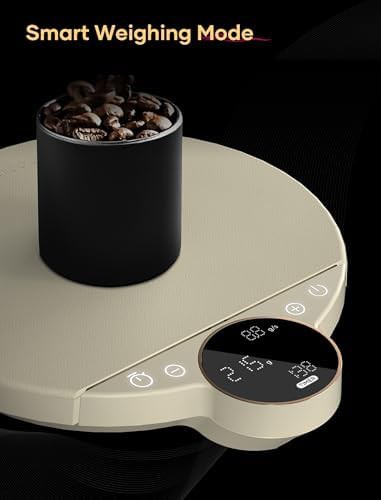 Vintage white balance digital coffee scale — photo 4