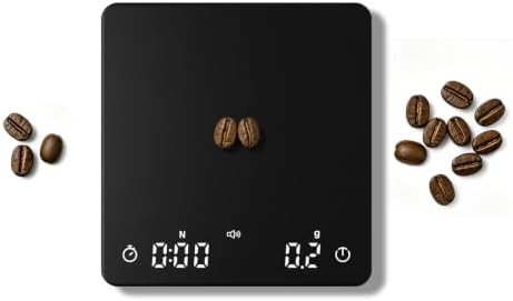Mini rechargeable black coffee scale