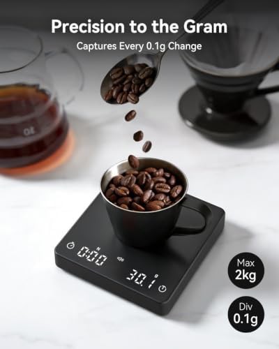 Mini rechargeable black coffee scale — photo 5