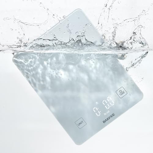 Bakfee waterproof glass kitchen food scale
