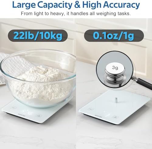 Bakfee waterproof glass kitchen food scale — photo 3