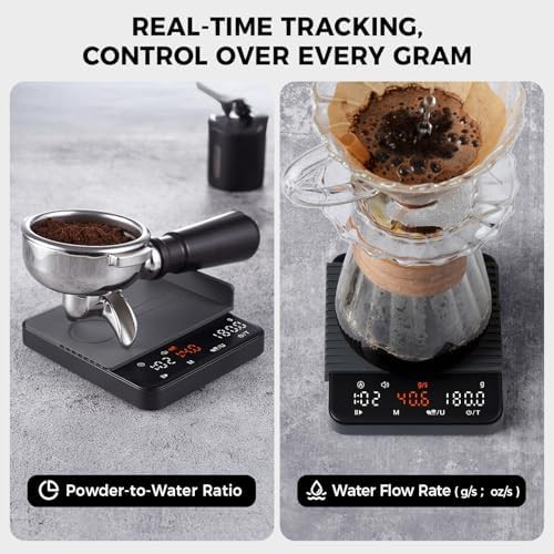 Mini espresso scale with flow rate timer — photo 5