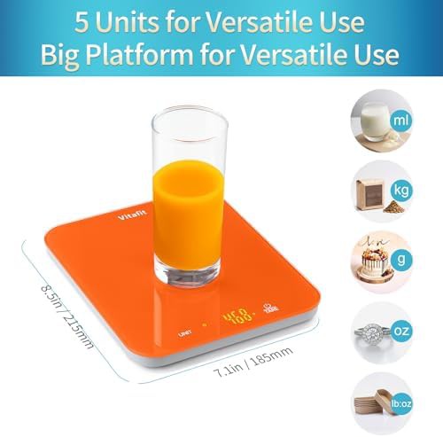 Refreshing orange baking food scale — photo 3