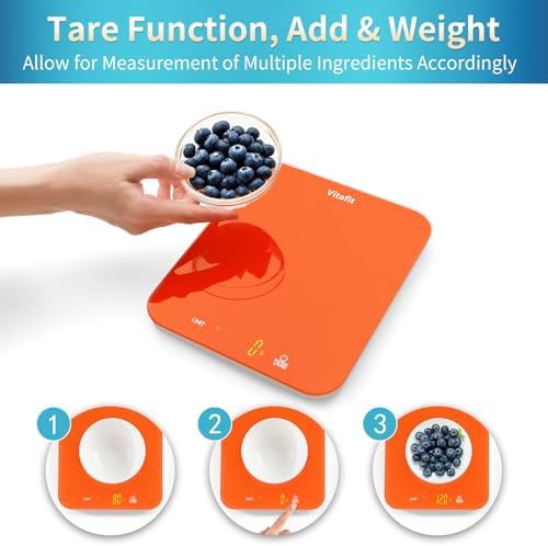 Refreshing orange baking food scale — photo 5