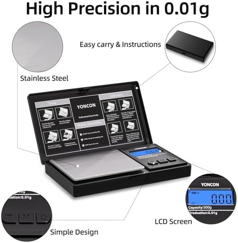 Ultra precise 0.01g pocket gram scale — photo 4