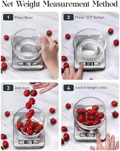 Compact White Digital Food Scale 11lb — photo 4