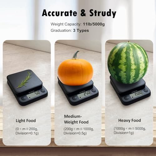 Mini black digital scale with 0.1g precision — photo 3