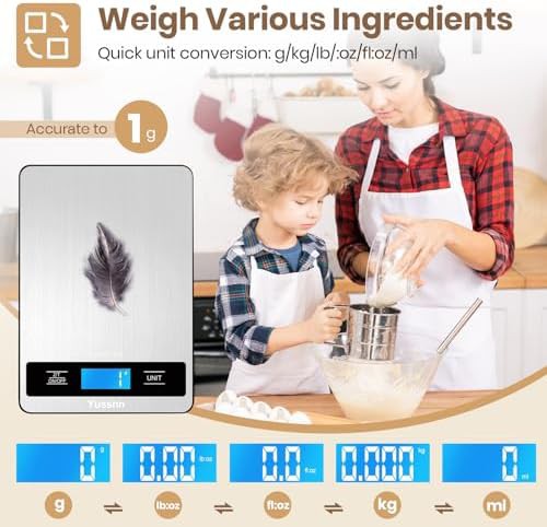 Stainless steel 11lb kitchen scale with LCD — photo 3