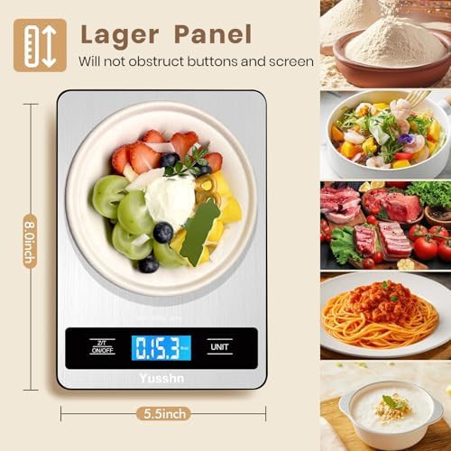 Stainless steel 11lb kitchen scale with LCD — photo 4