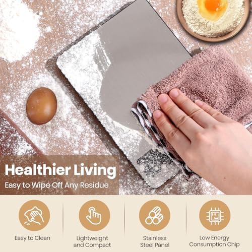 Stainless steel 11lb kitchen scale with LCD — photo 5