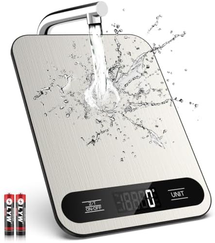 Digital food scale with 22lb capacity