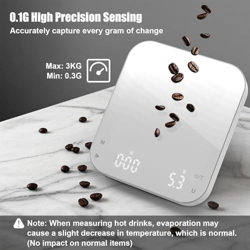 Espresso coffee scale with built-in timer — photo 3