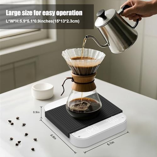 Espresso coffee scale with built-in timer — photo 4