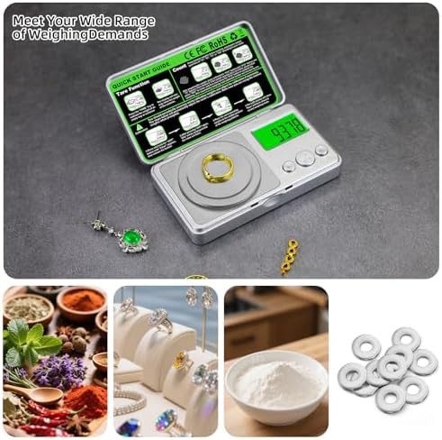Milligram pocket digital coin scale silver — photo 3